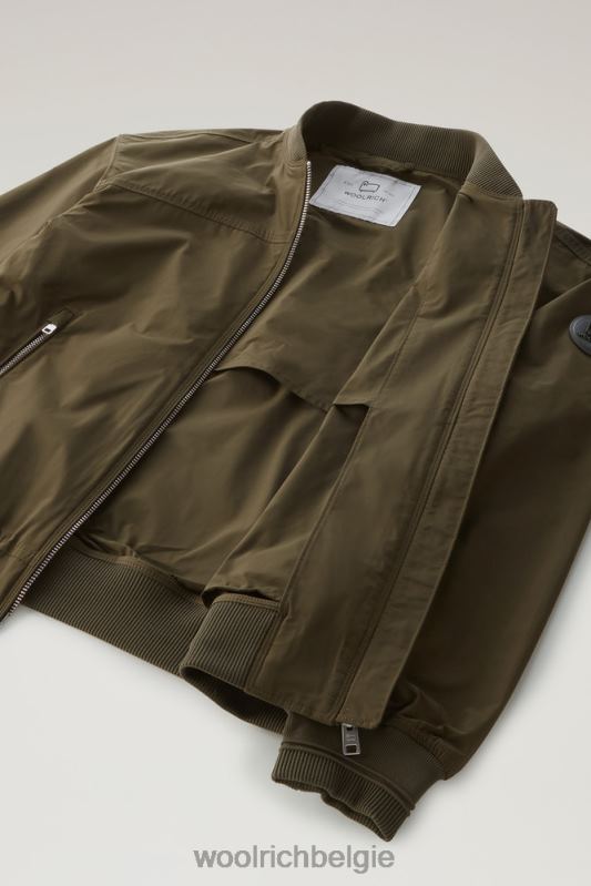 zomerbommenwerper met een stedelijk tintje Woolrich vrouwen 8TTN059 donkergroen kleding