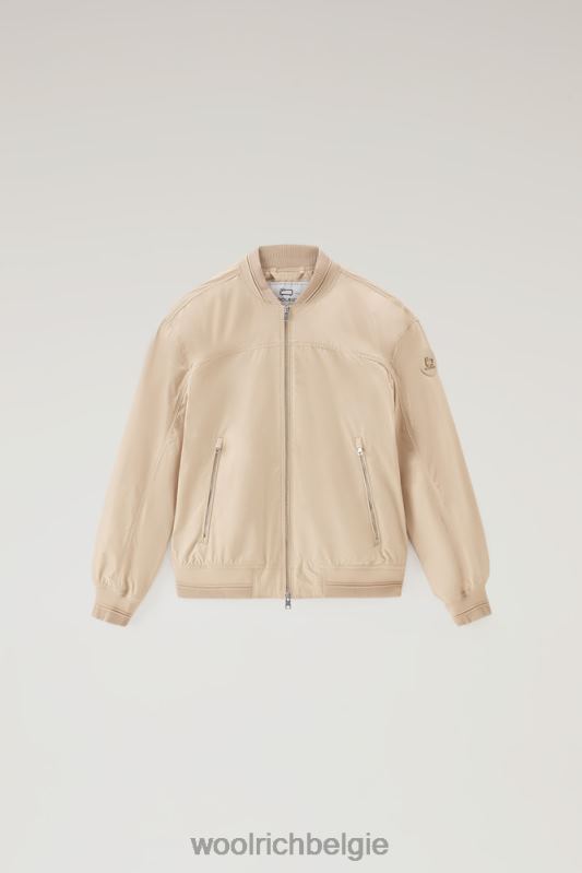 zomerbommenwerper met een stedelijk tintje Woolrich vrouwen 8TTN064 veer beige kleding