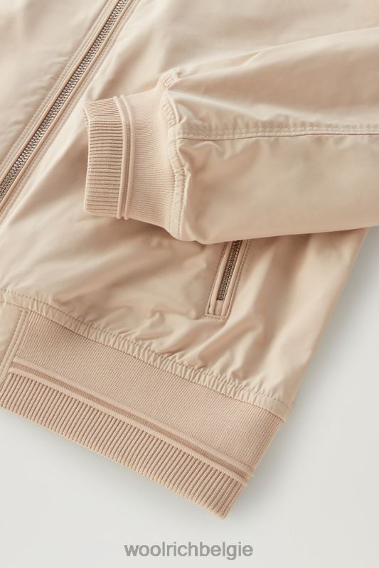 zomerbommenwerper met een stedelijk tintje Woolrich vrouwen 8TTN064 veer beige kleding