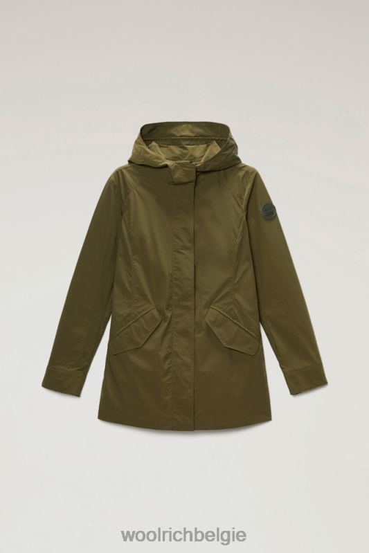 zomerparka met stedelijk tintje Woolrich vrouwen 8TTN0171 donkergroen kleding