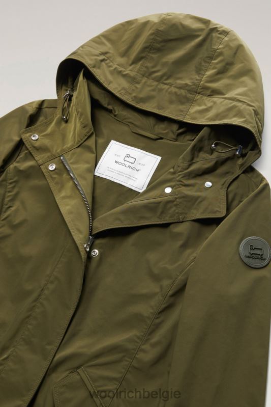 zomerparka met stedelijk tintje Woolrich vrouwen 8TTN0171 donkergroen kleding