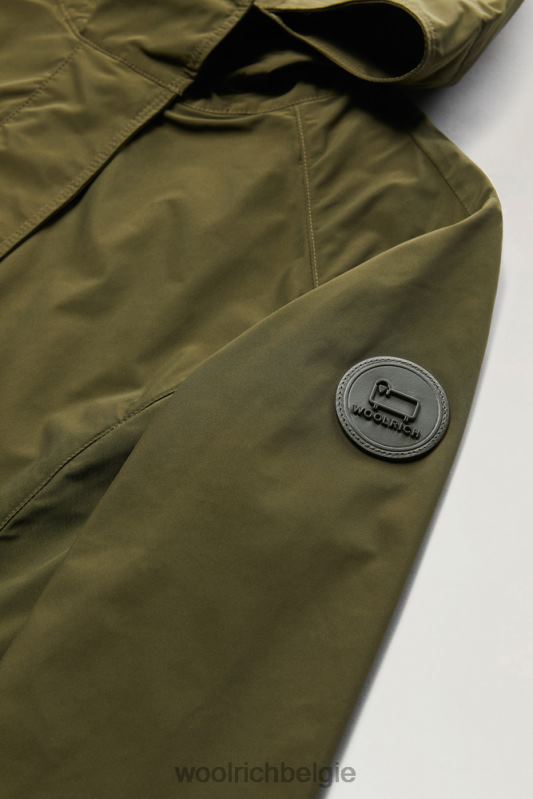 zomerparka met stedelijk tintje Woolrich vrouwen 8TTN0171 donkergroen kleding