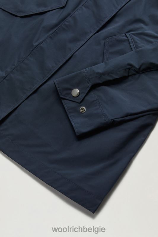 zomerparka met stedelijk tintje Woolrich vrouwen 8TTN0177 Melton blauw kleding