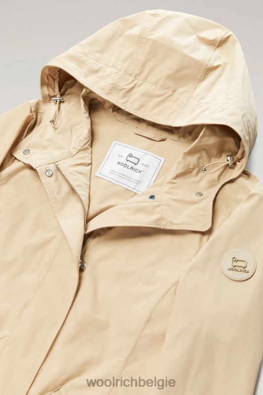 zomerparka met stedelijk tintje Woolrich vrouwen 8TTN0195 veer beige kleding