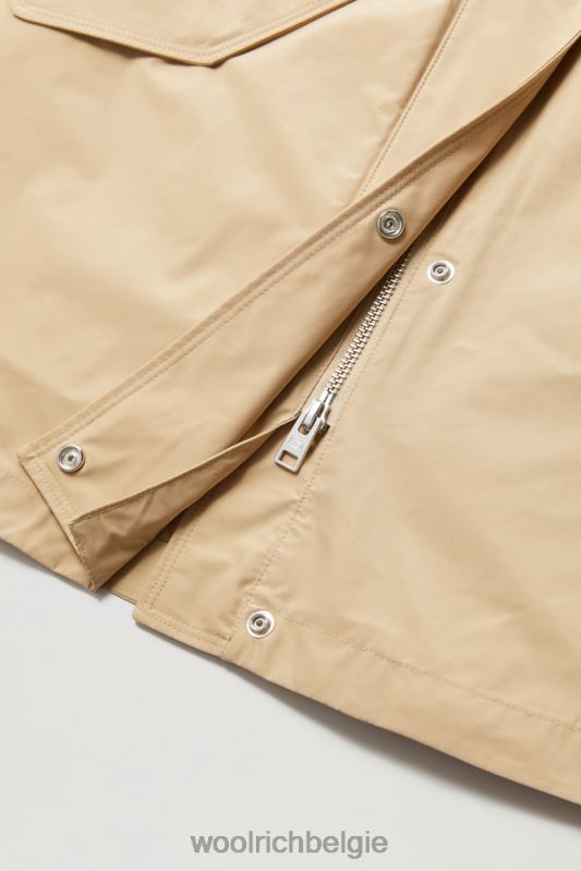 zomerparka met stedelijk tintje Woolrich vrouwen 8TTN0195 veer beige kleding